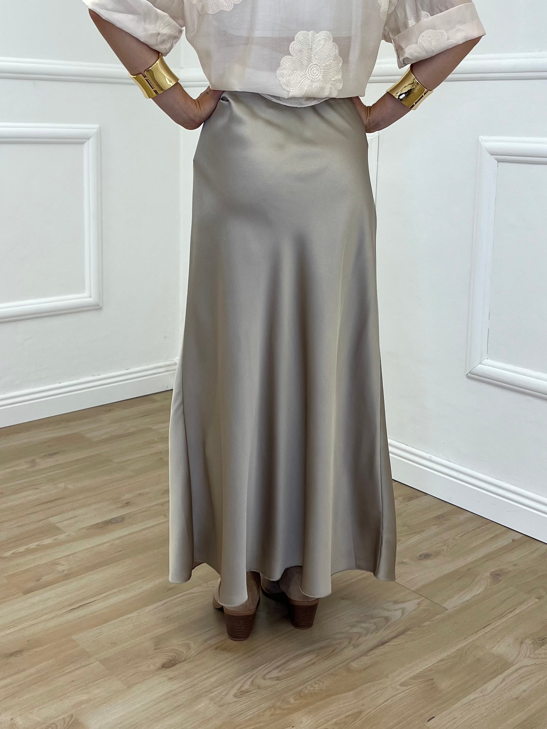 Longuette In Satin 2236 Sabbia