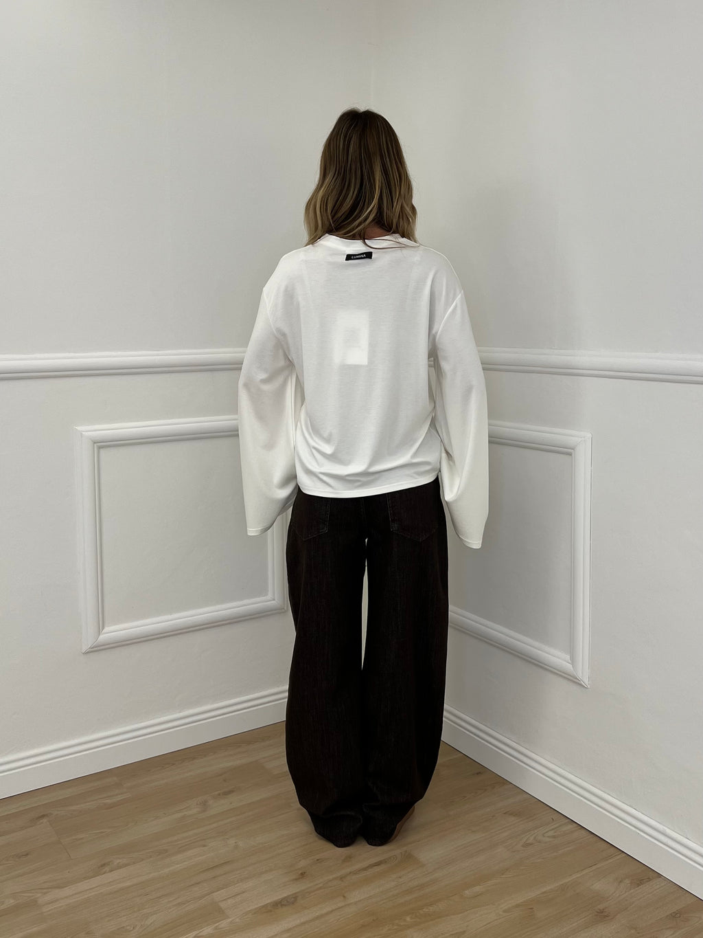 Maglia Maniche Ampie Lumina LD6307 Panna