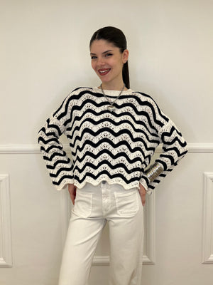 Maglia Traforata Ondine 10514 Blu