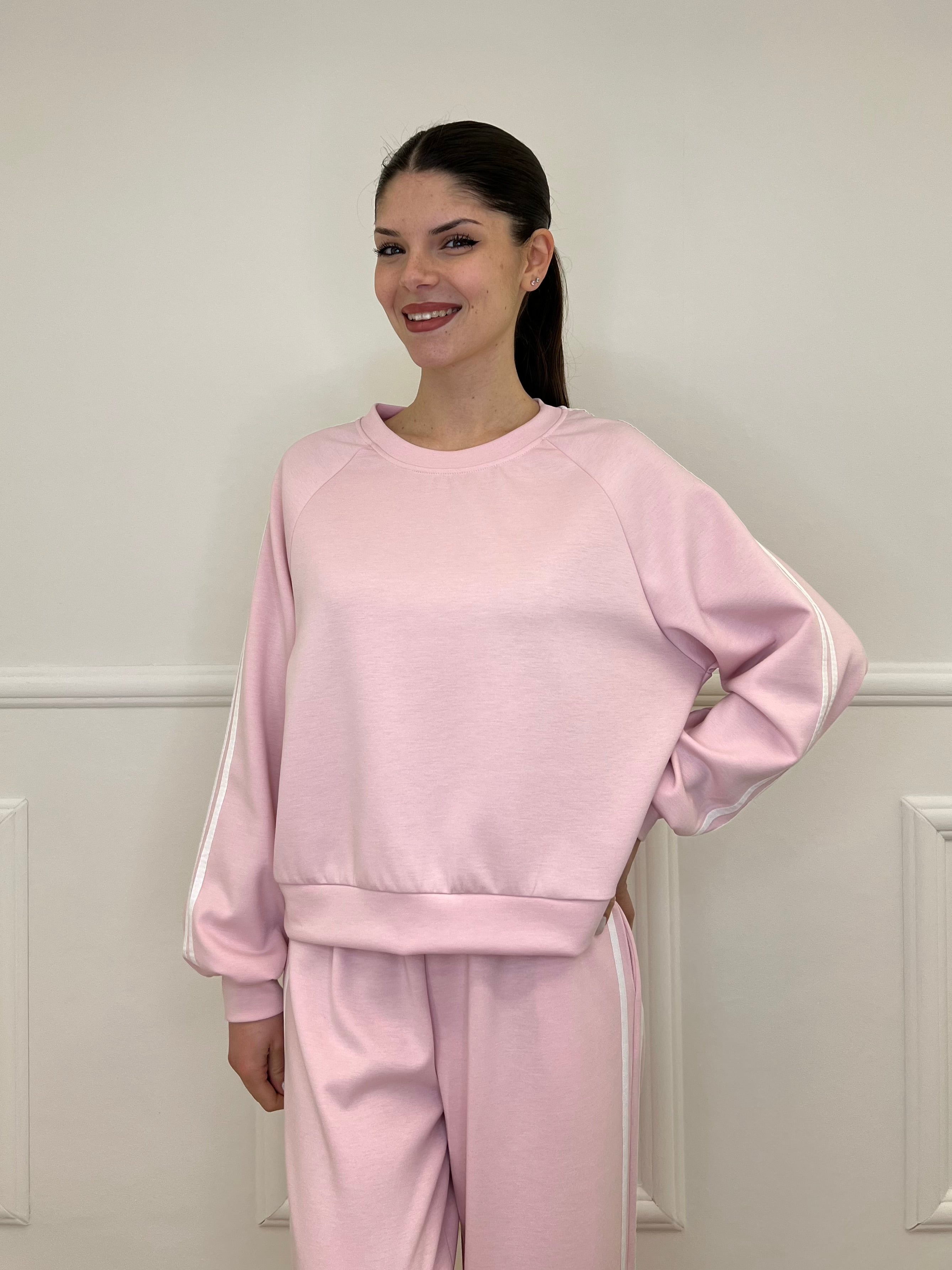 Tuta Bande Girocollo 88426 Rosa