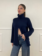 Maglia Spacco 10834 Blu