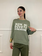 Maglia "Non Mi Dovete Stressare" 3695 Verde Mela