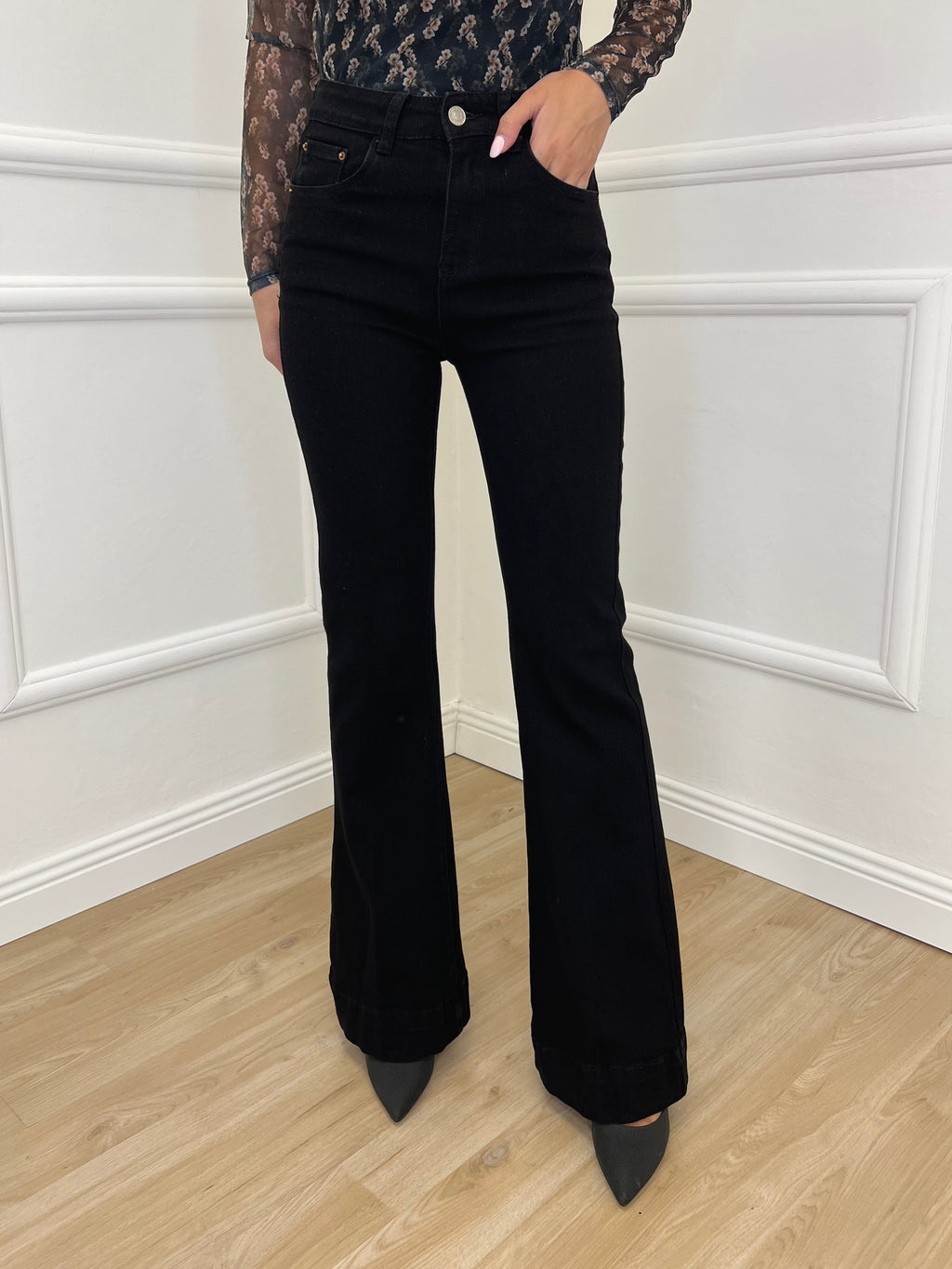 Flare Jeans KM3560-1 Black