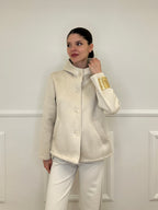 Giacca Scuba Effetto Scamosciato 852 Beige