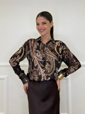 Camicia Misto Lana MC168 Moro