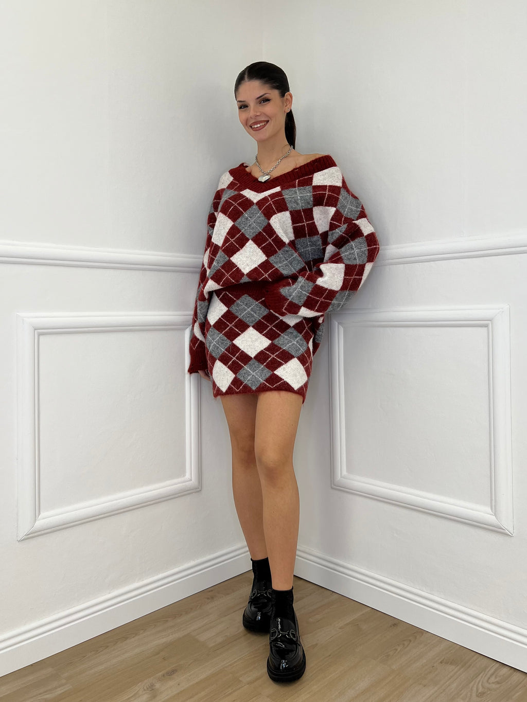 Completo Losanghe 2595 Burgundy