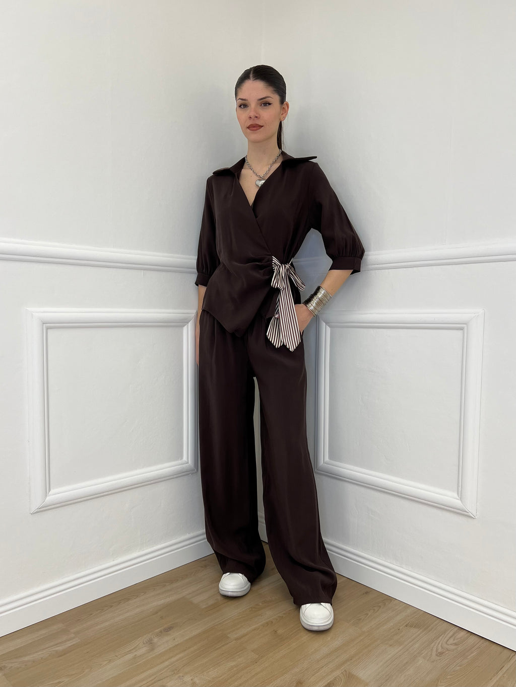 Pantalone Cupro Fusciacca 20527 Moro