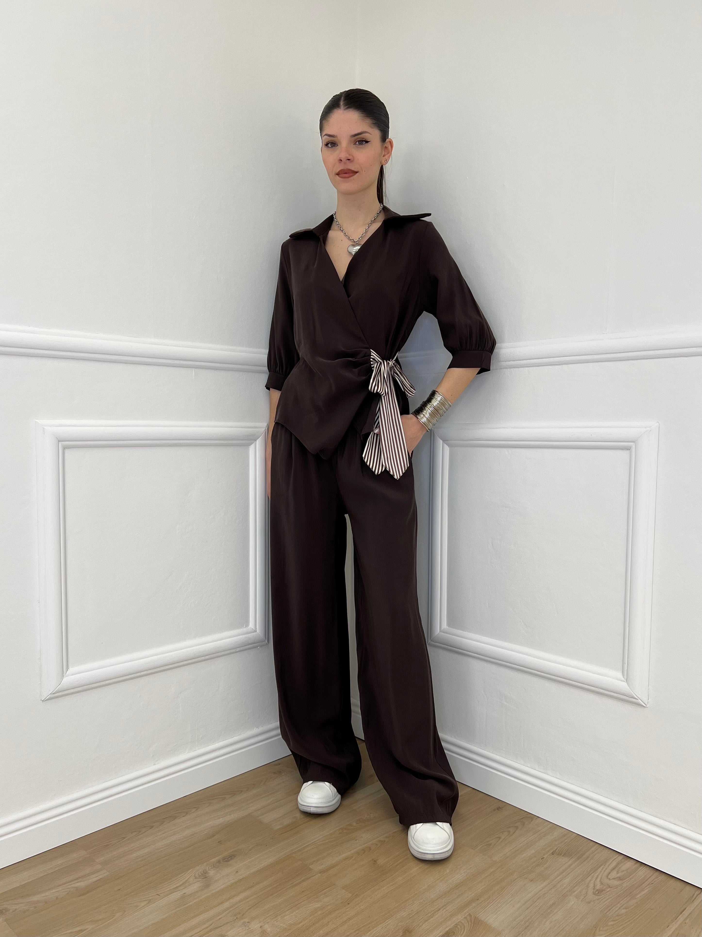 Pantalone Cupro Fusciacca 20527 Moro