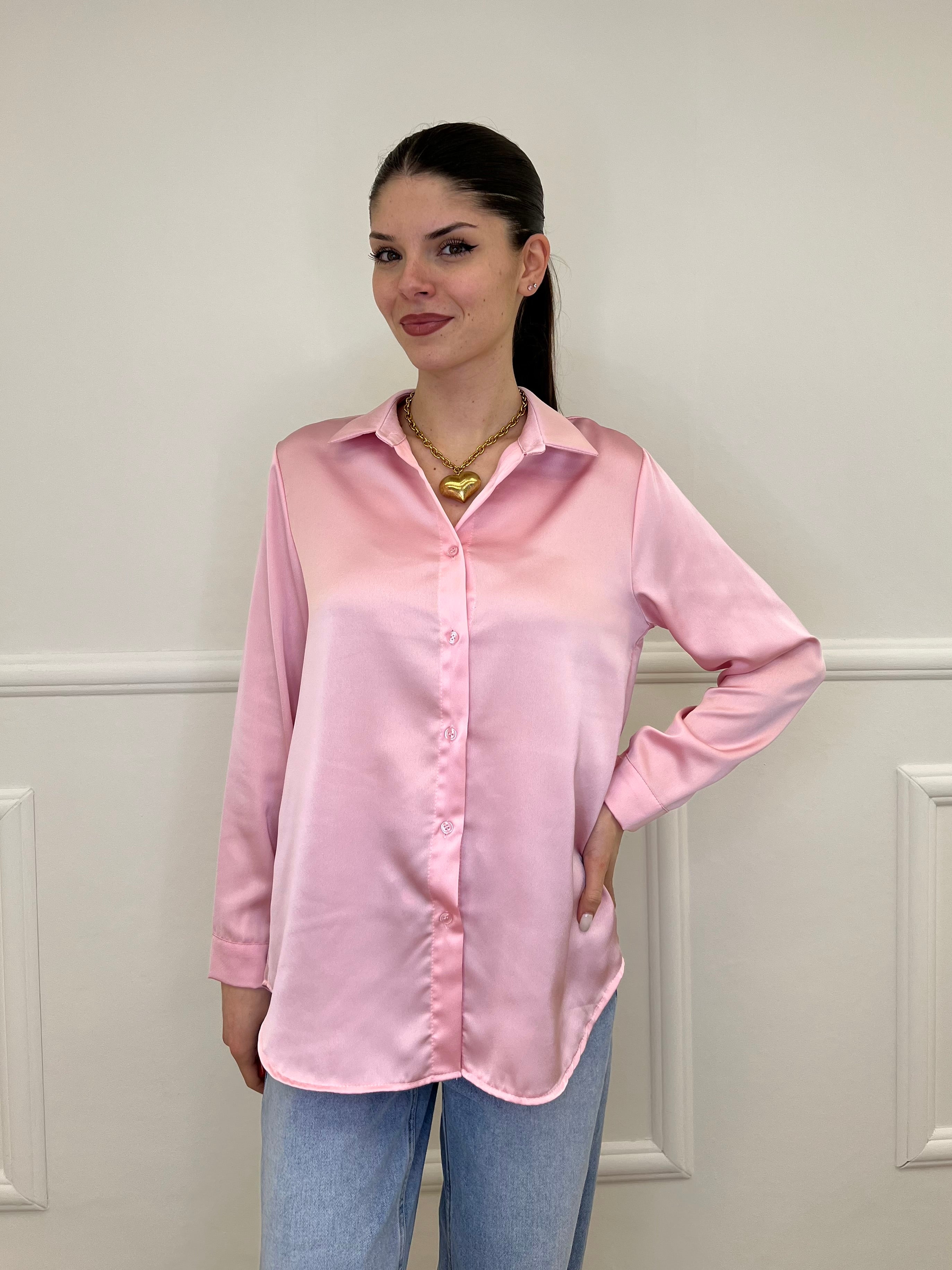 Camicia Satin 261081 Rosa