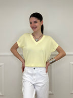 Maglia in Viscosa Scollo V 6269