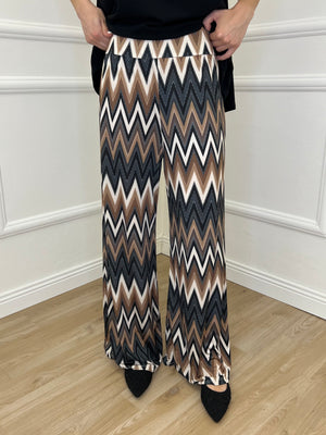 Pantalone Jersey Chevron 9078 Nero