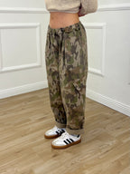 Pantalone Cargo Camouflage in Canvas 23084