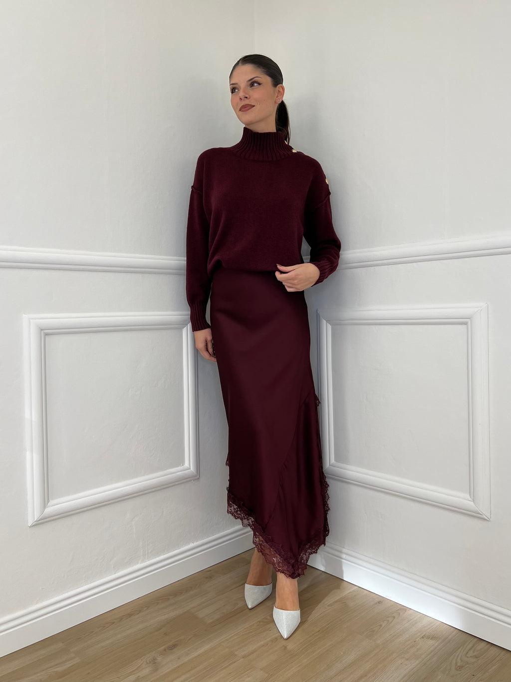 Maglia Bottoni YS9696 Burgundy
