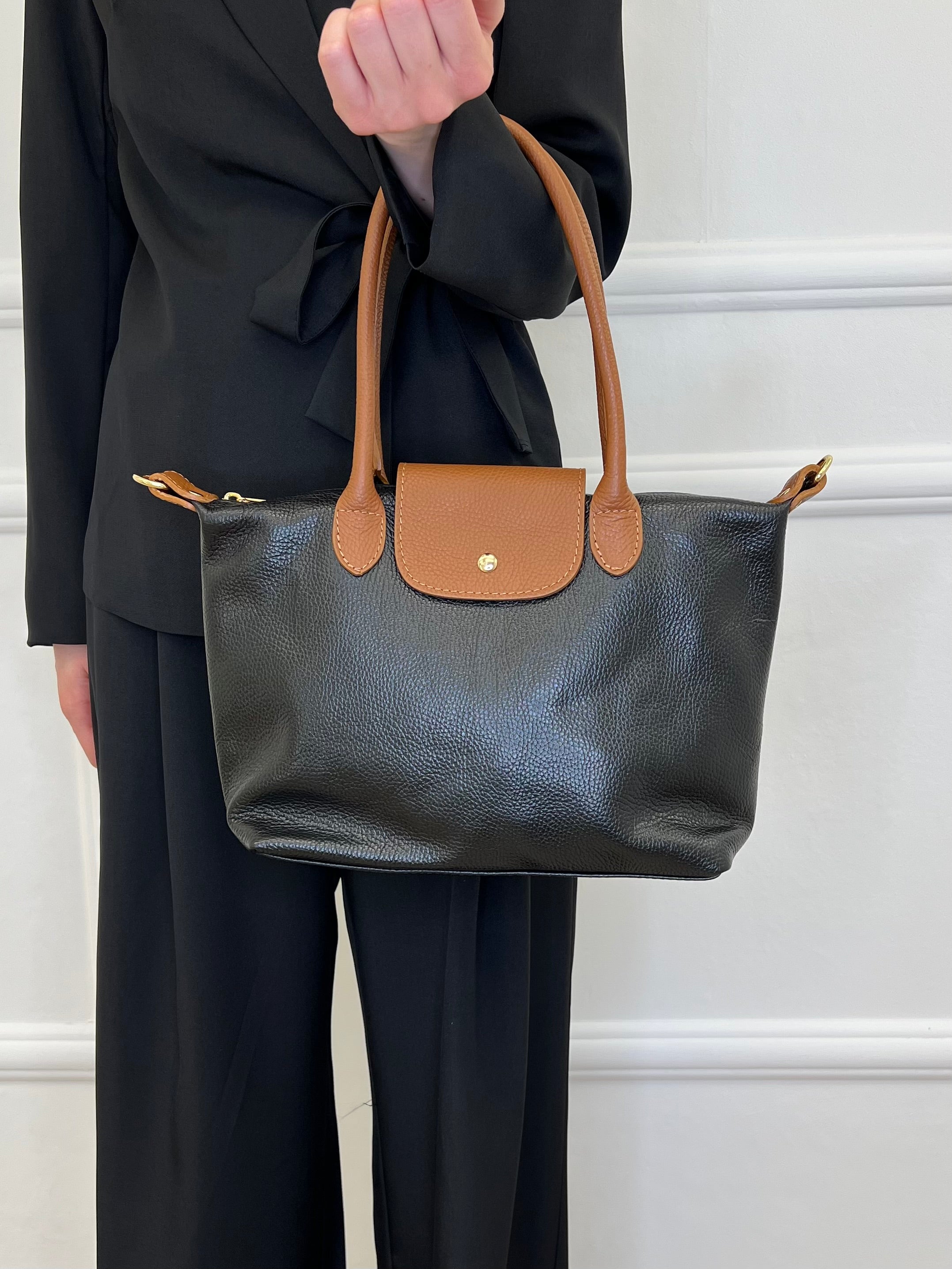 Borsa Tote Champ in Vera Pelle