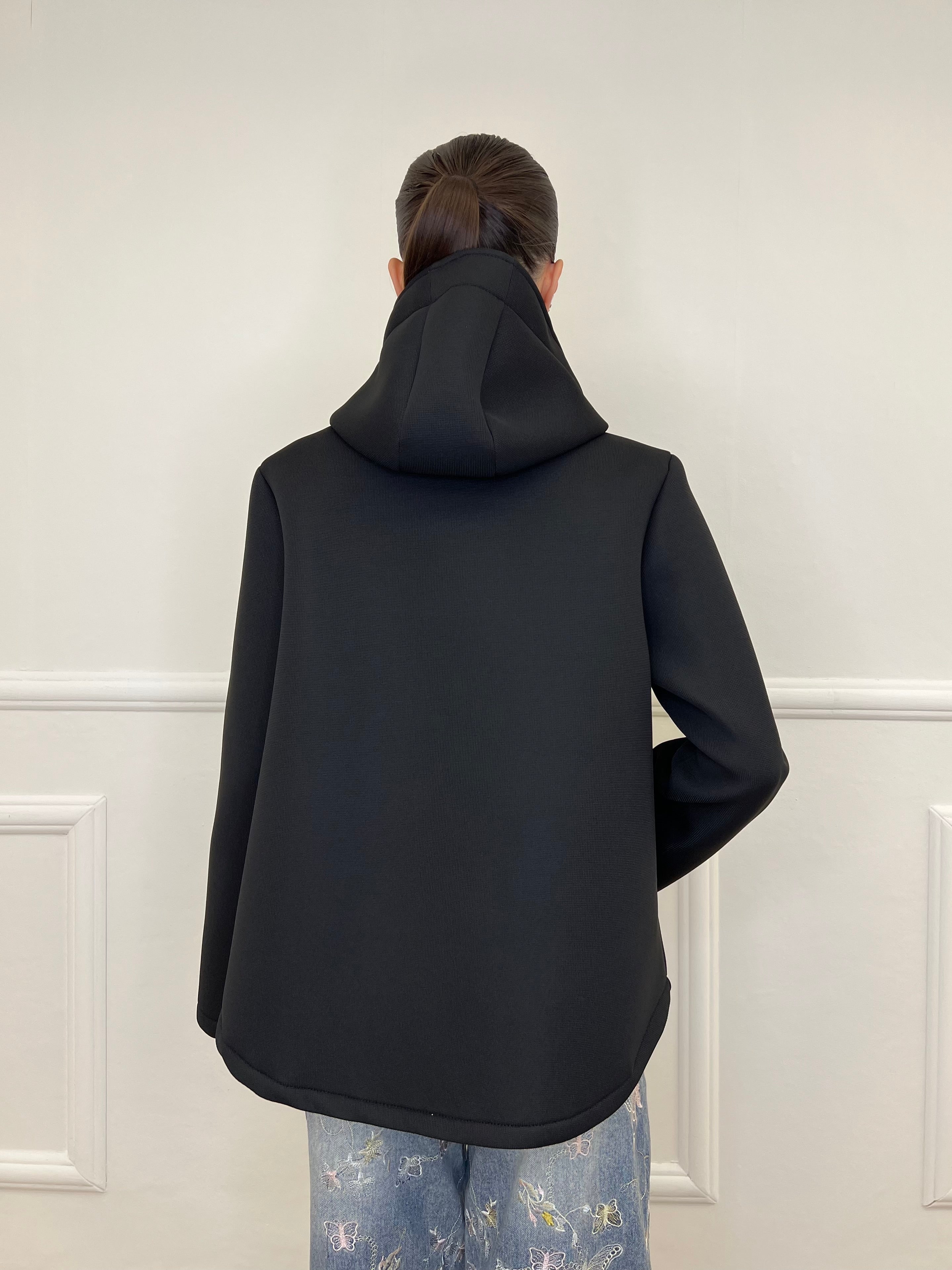 Giacca Neoprene Nido D'ape 26289 Nero