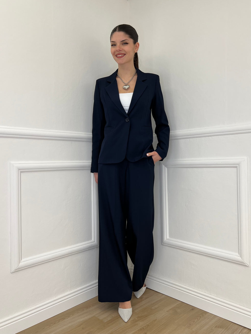 Giacca Corta in Gabardine 1878 Blu