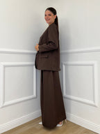 Giacca Sciallata 25433 Marrone - Bazar Abbigliamento