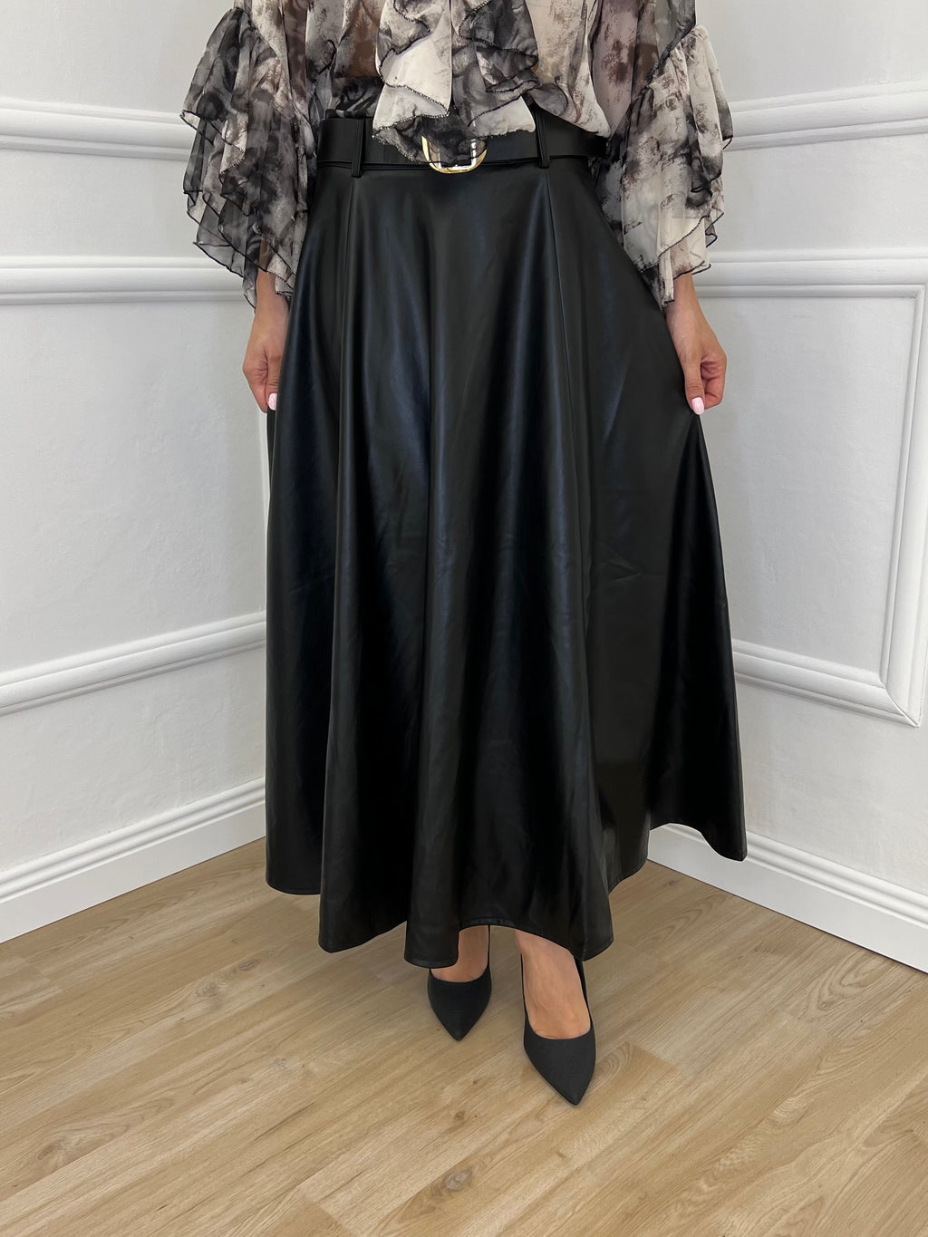 Gonna Ecopelle 8880 Nero - Bazar Abbigliamento