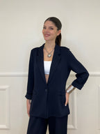 Blazer in Viscosa 27435 Blu