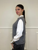 Gilet Kid Mohair 5218 Grigio