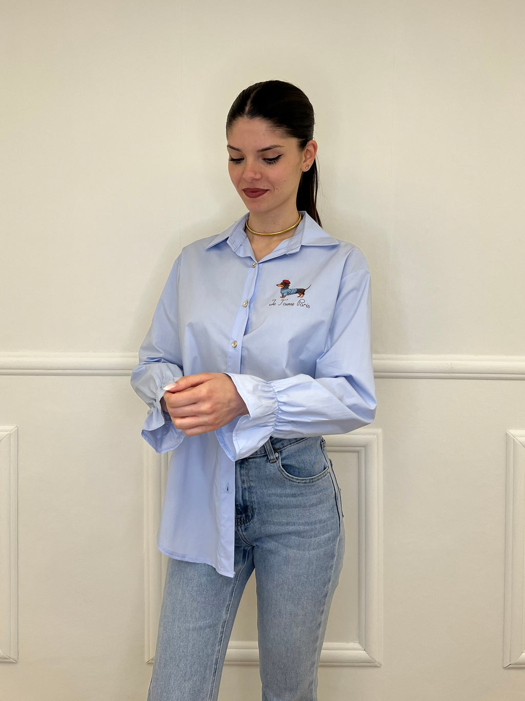 Camicia Bassotto 82080 Azzurro