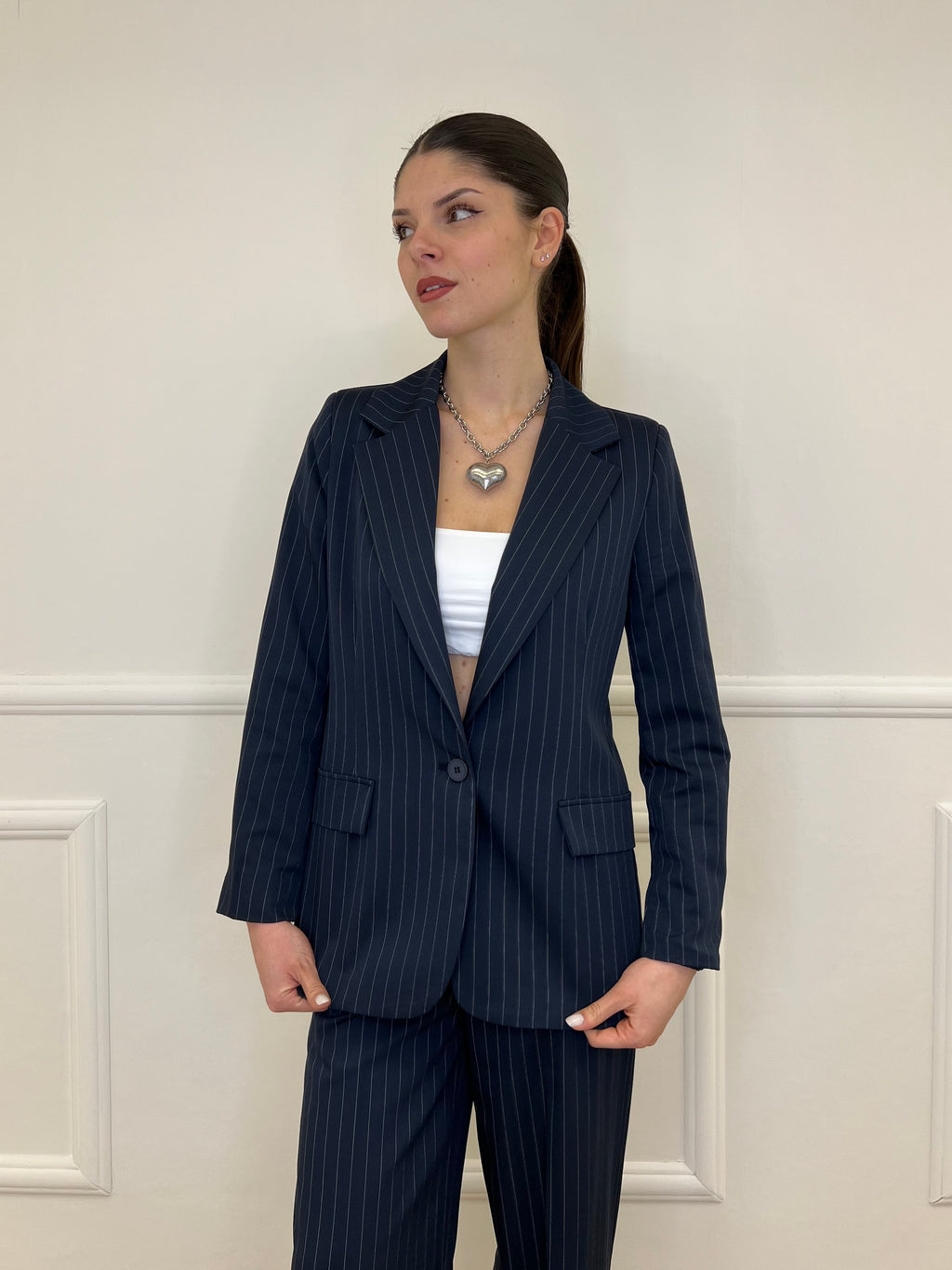 Tailleur Gessato G27636 Blu