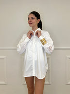 Camicia Inserti Sangallo 2264 Bianco