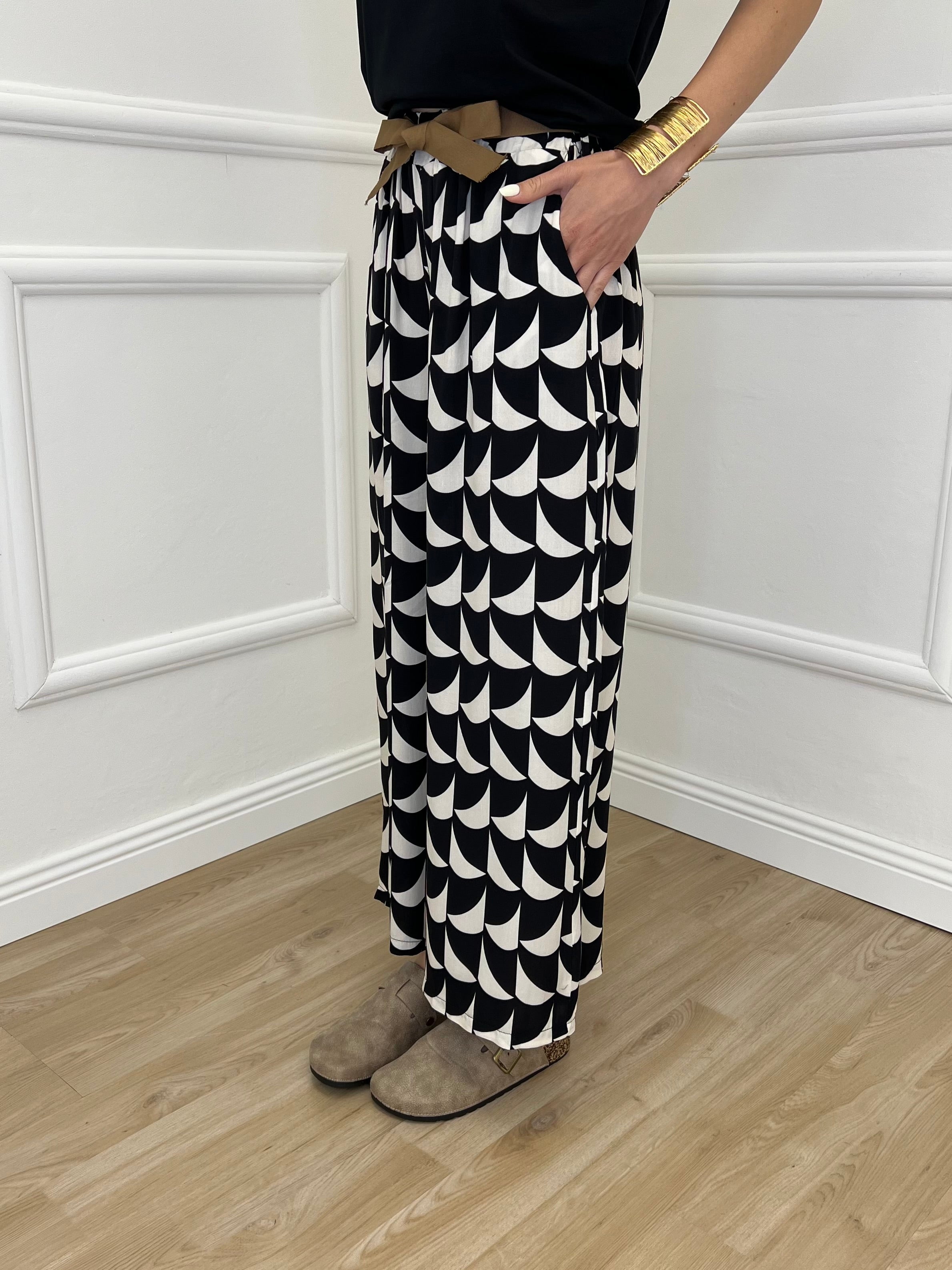Pantalone Gaucho Fantasia 2130 Nero