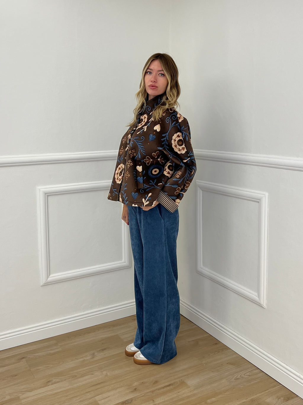 Pantalone Velluto a Coste 683 Avio