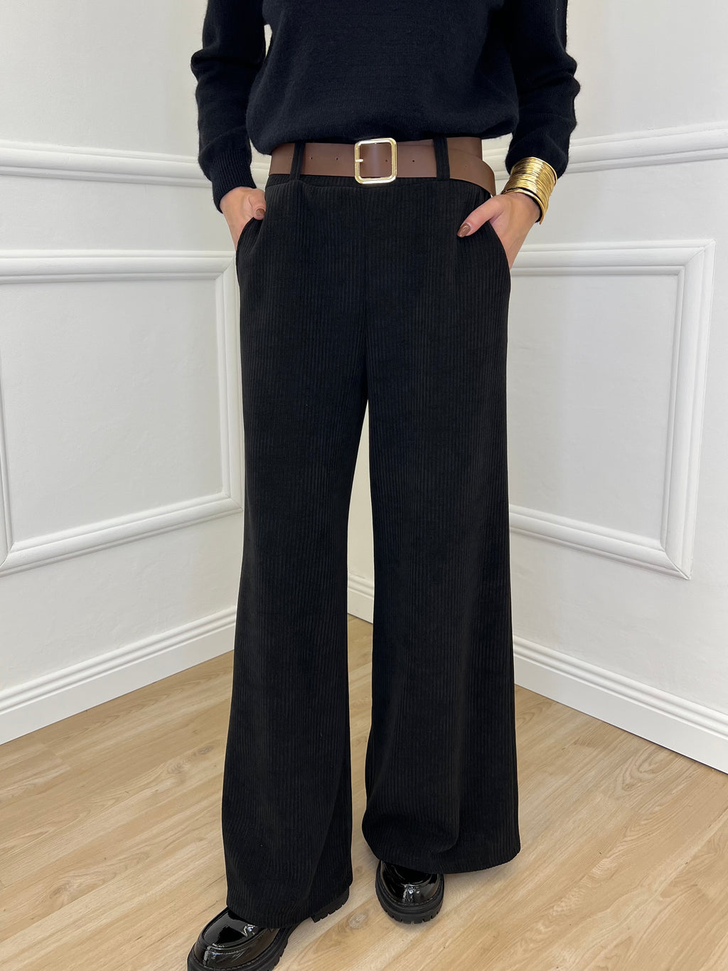 Pantalone Corduroy 6156 Nero