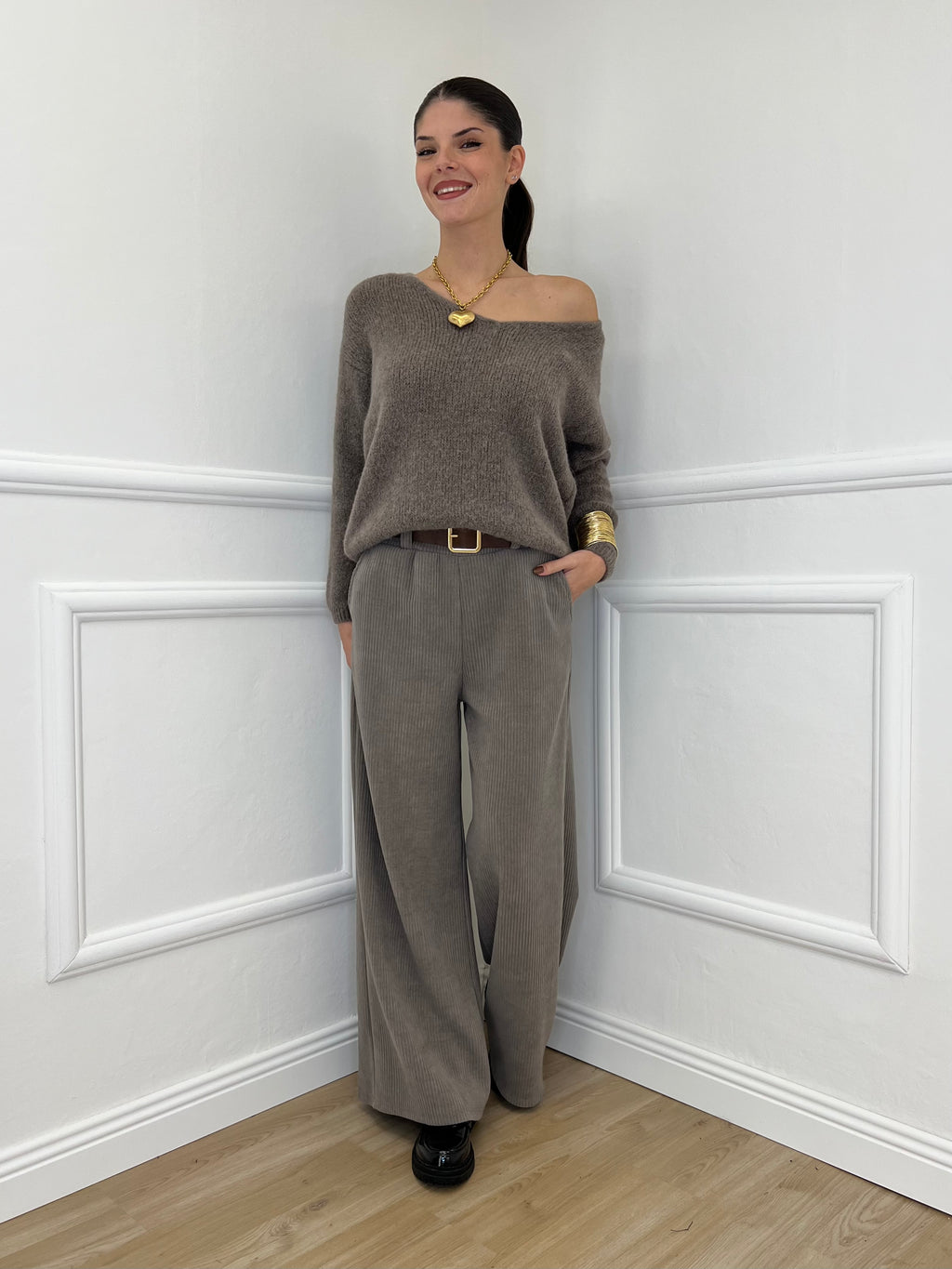 Pantalone Corduroy 6156 Taupe