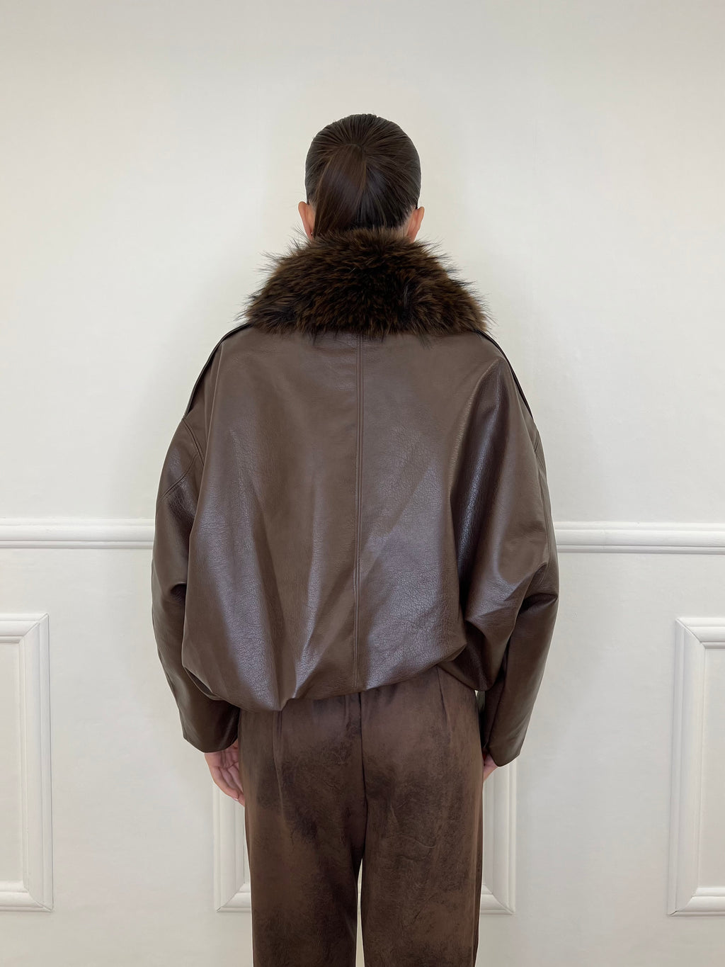 Bomber Collo Pelliccia 19279 Moro