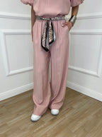 Pantalone Cupro Fusciacca 20527 Rosa