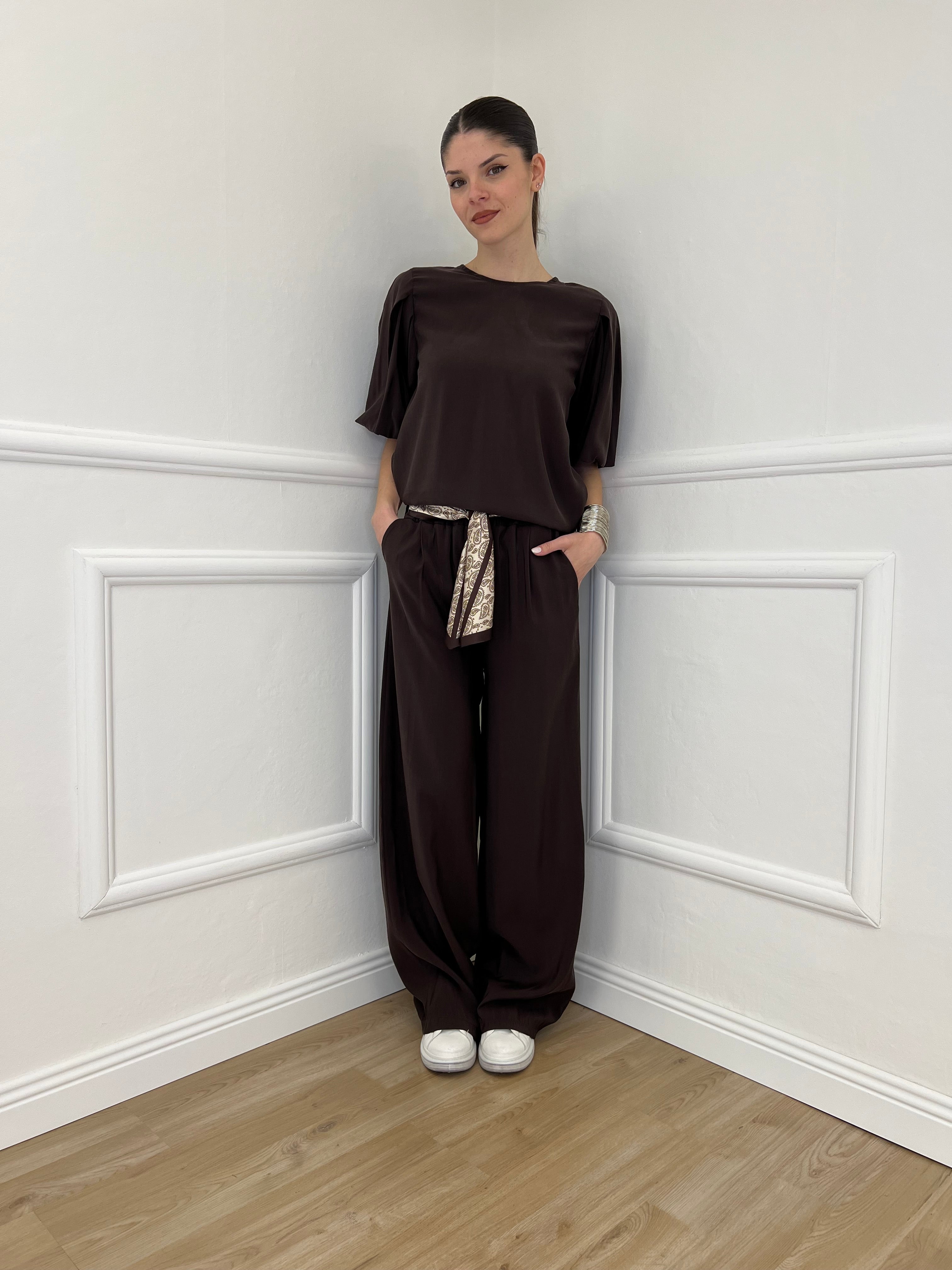 Pantalone Cupro Fusciacca 20527 Moro