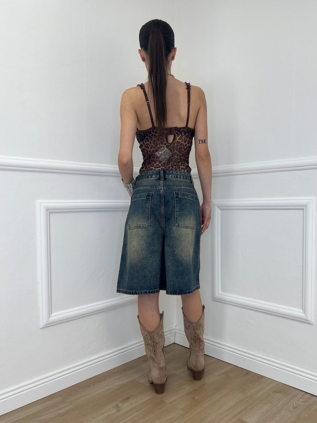 Bermuda in Denim Stonewash 22238 Blu