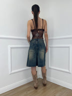 Bermuda in Denim Stonewash 22238 Blu
