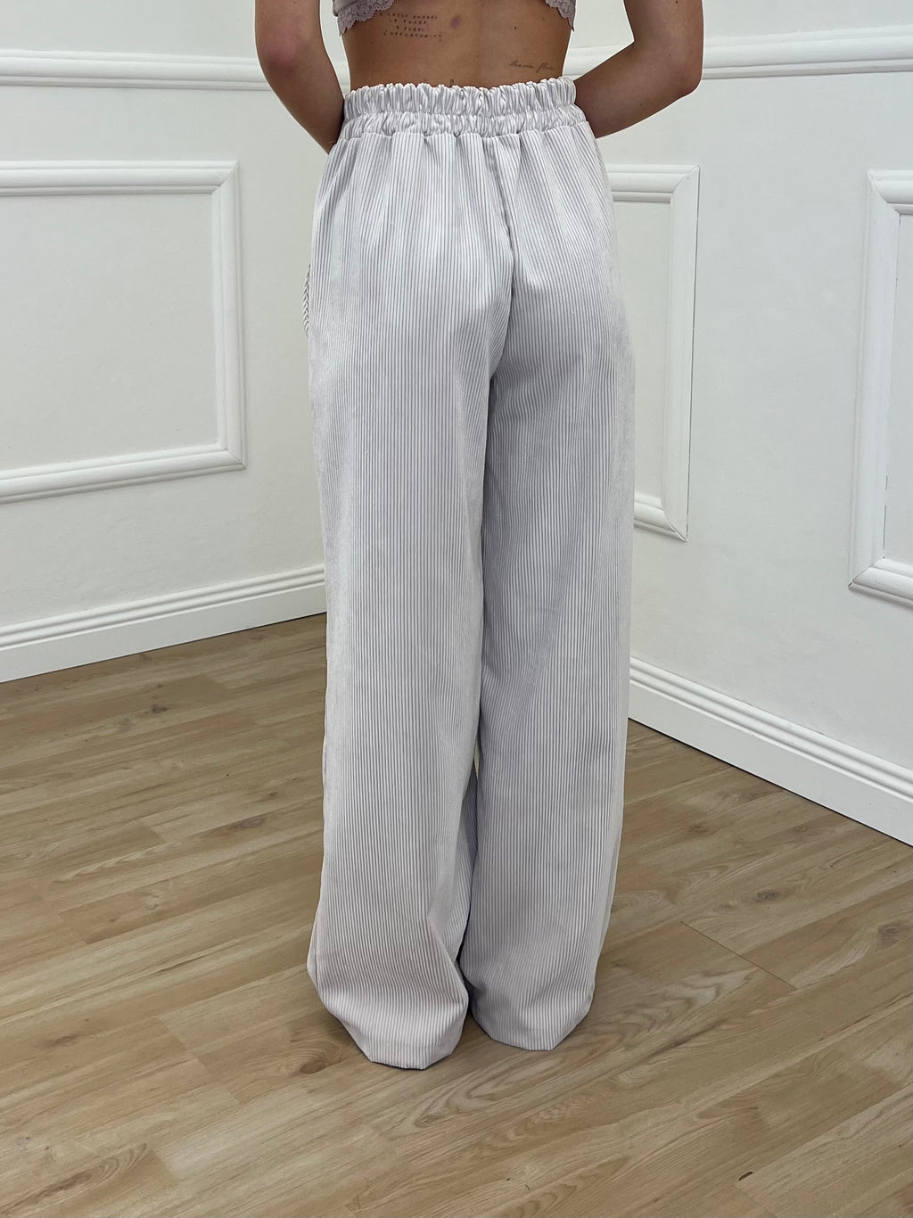 Pantalone Velluto a Coste 683 Panna