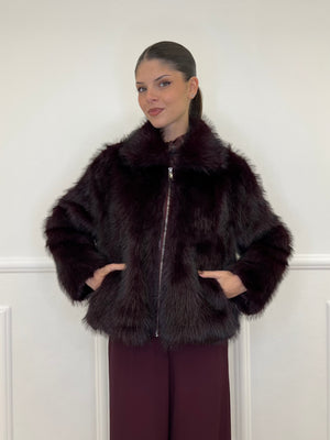Pelliccia Zip C058 Burgundy