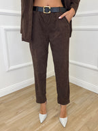 Pantalone Sigaretta Corduroy 25337 Caffè - Bazar Abbigliamento