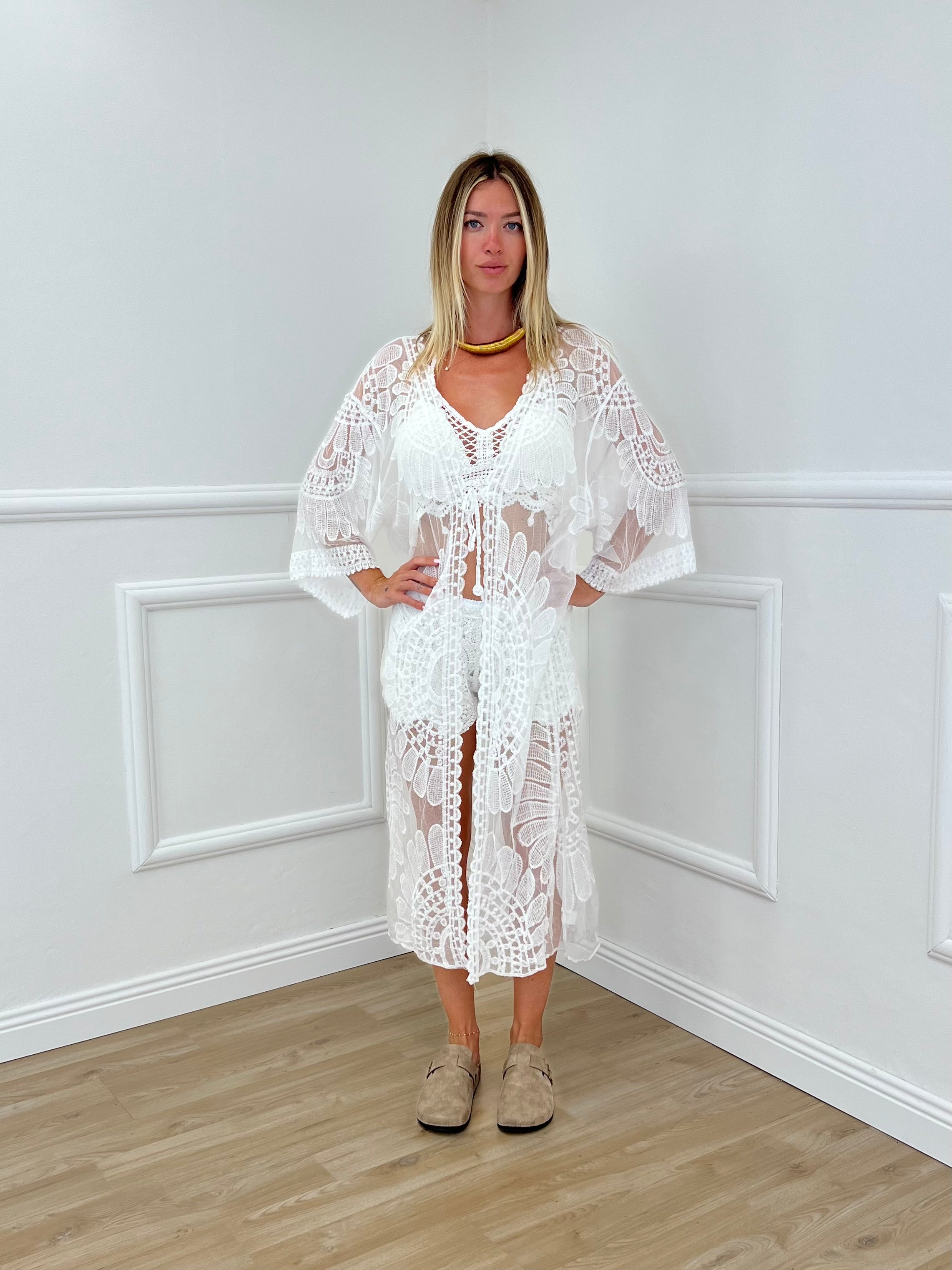 Copricostume Ricami 0044 Bianco
