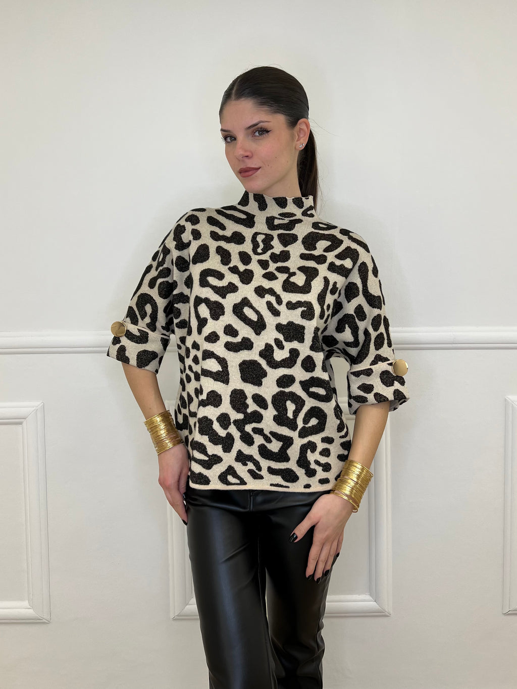 Maglia Animalier Bottoni Y2205
