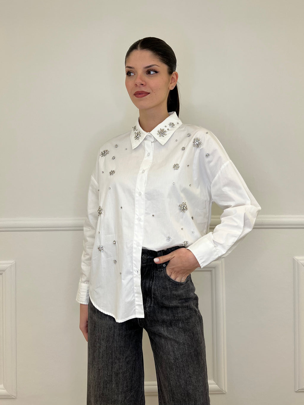 Camicia Cristalli 2478 Bianco