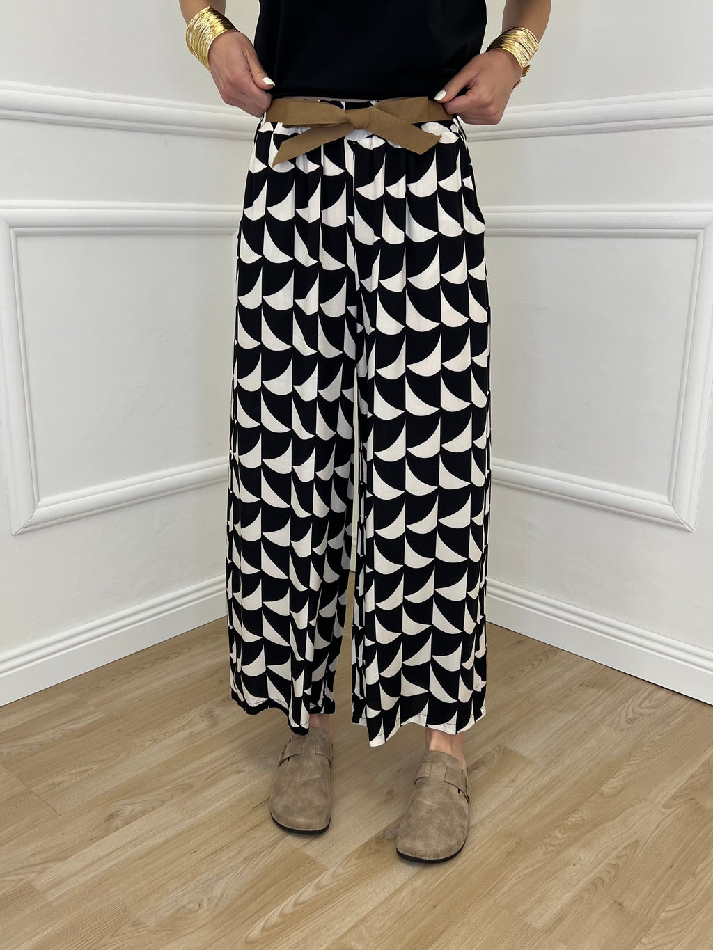Pantalone Gaucho Fantasia 2130 Nero