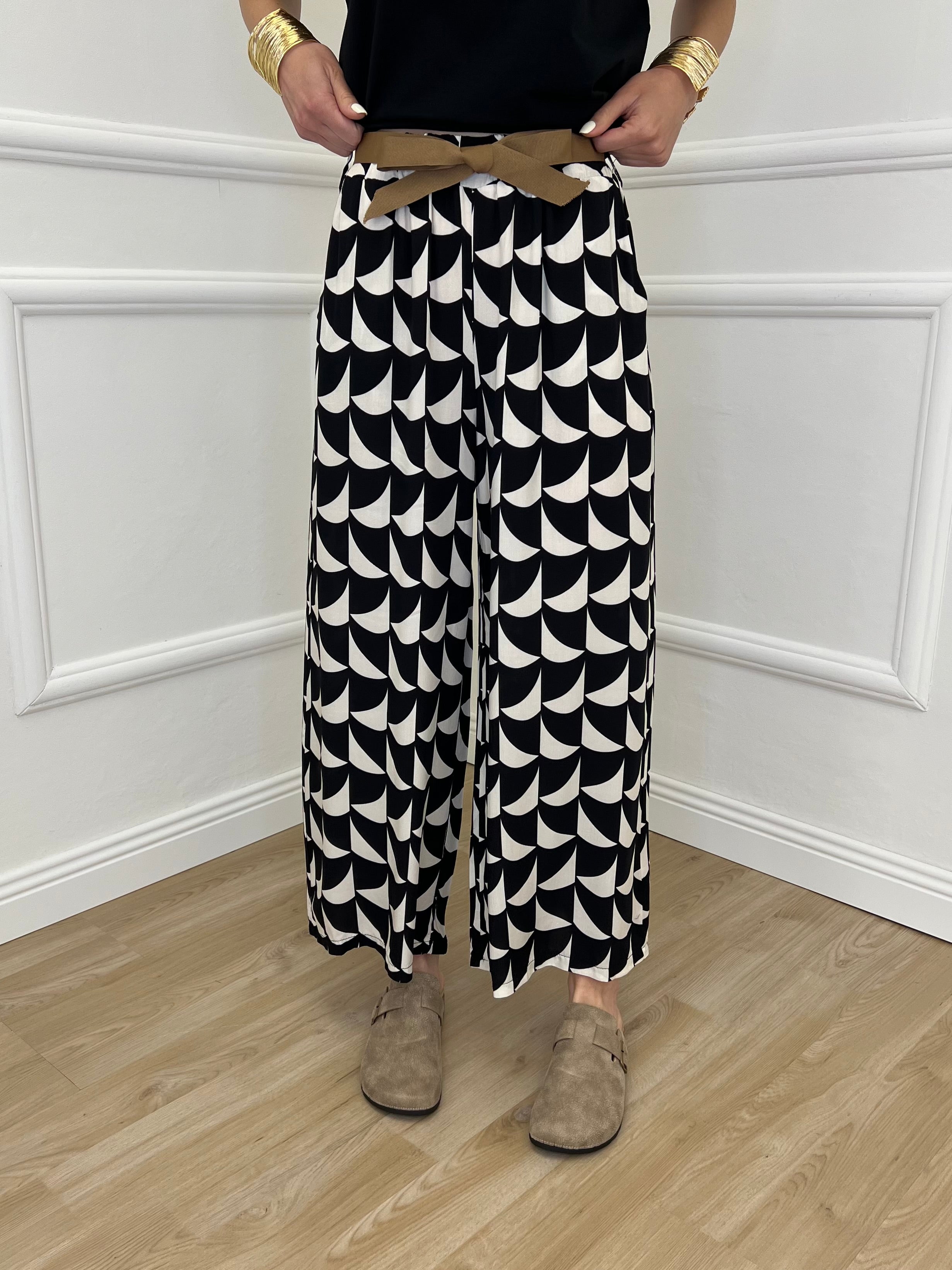 Pantalone Gaucho Fantasia 2130 Nero