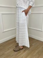 Pantalone Gaucho Sangallo 11379 Bianco