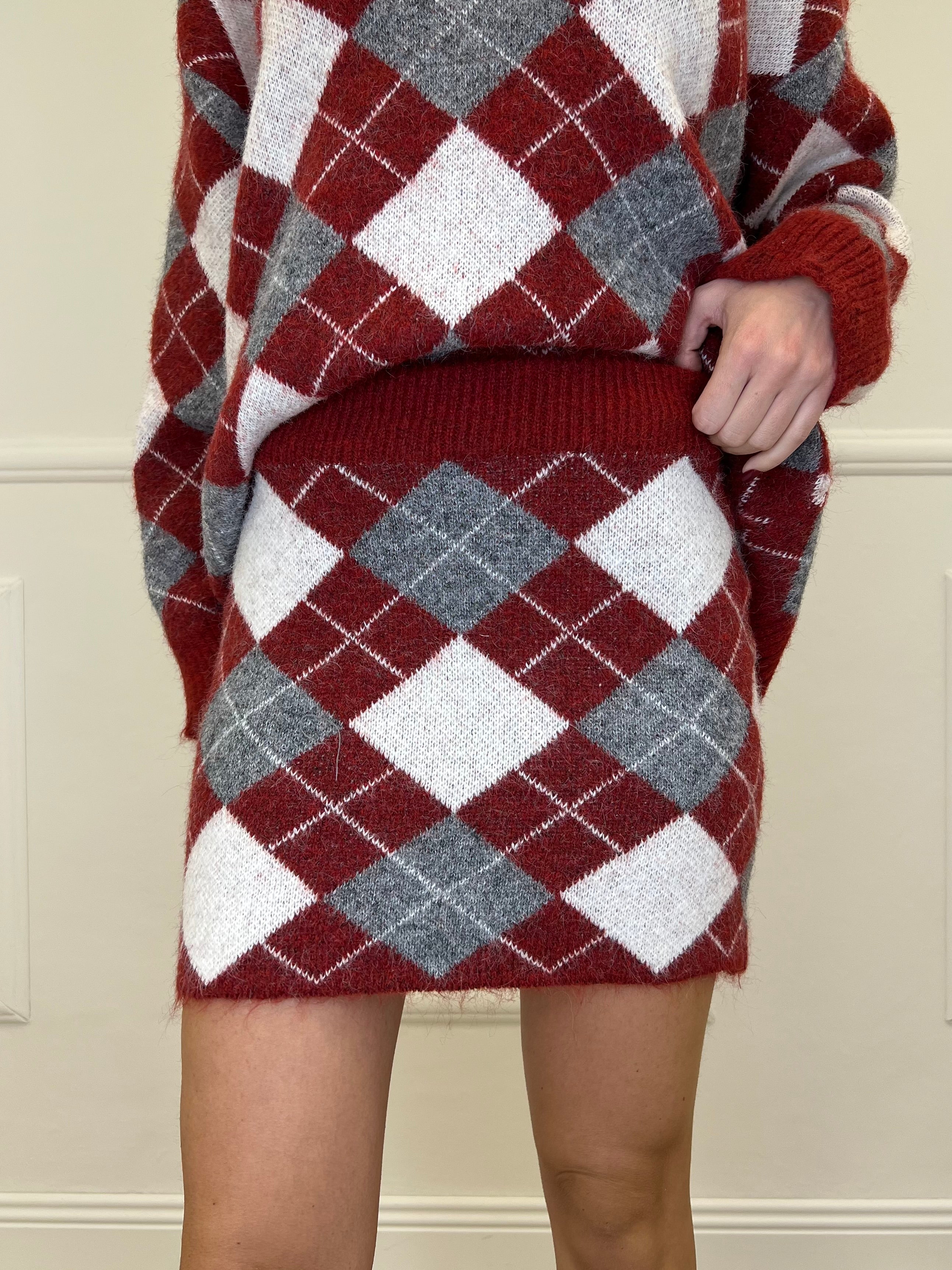 Completo Losanghe 2595 Burgundy