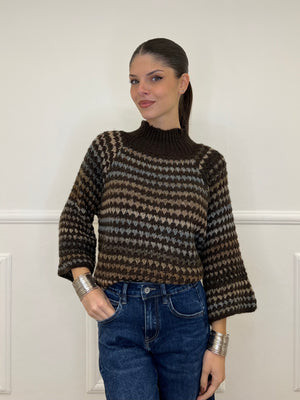 Maglia Jacquard 25453 Moro