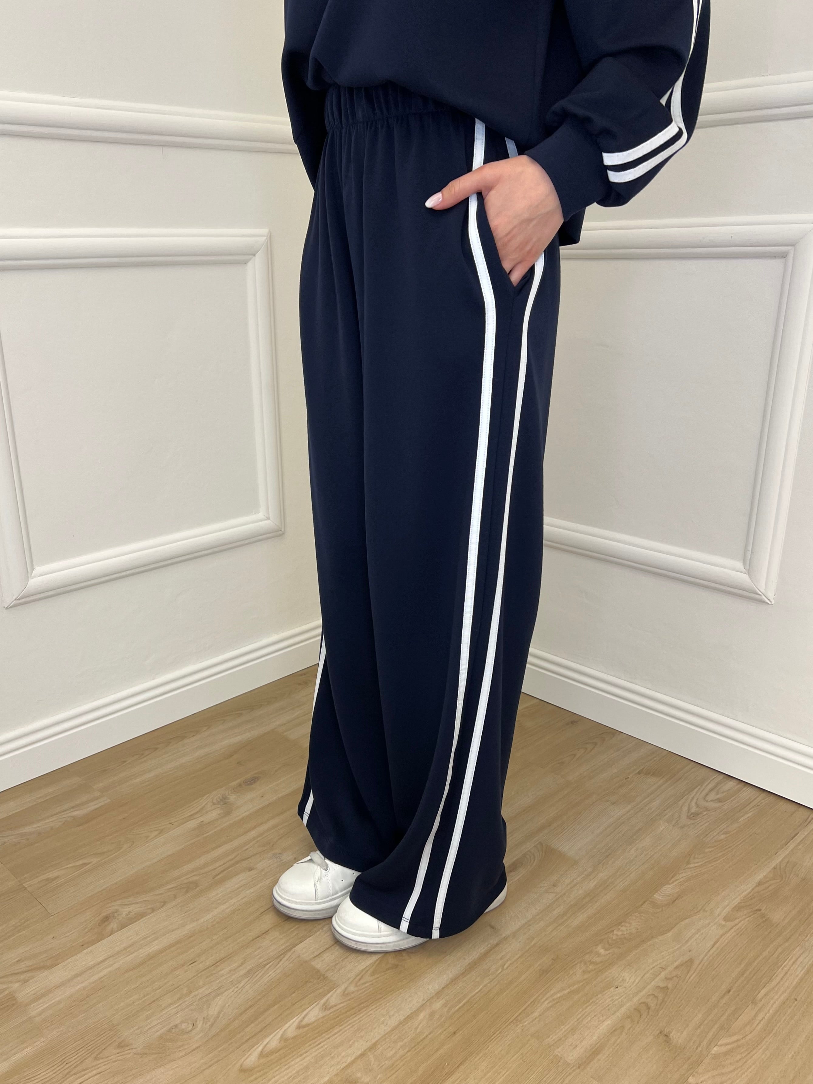 Tuta Bande Girocollo 88426 Blu