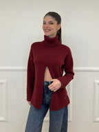 Maglia Spacco 10834 Bordeaux