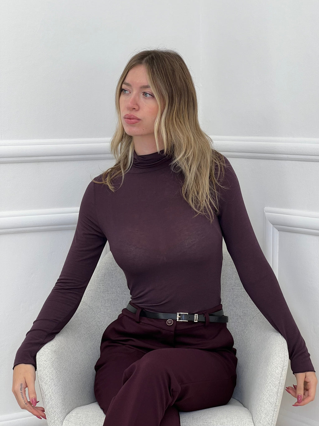 Maglia Dolcevita Ultralight con Cashmere